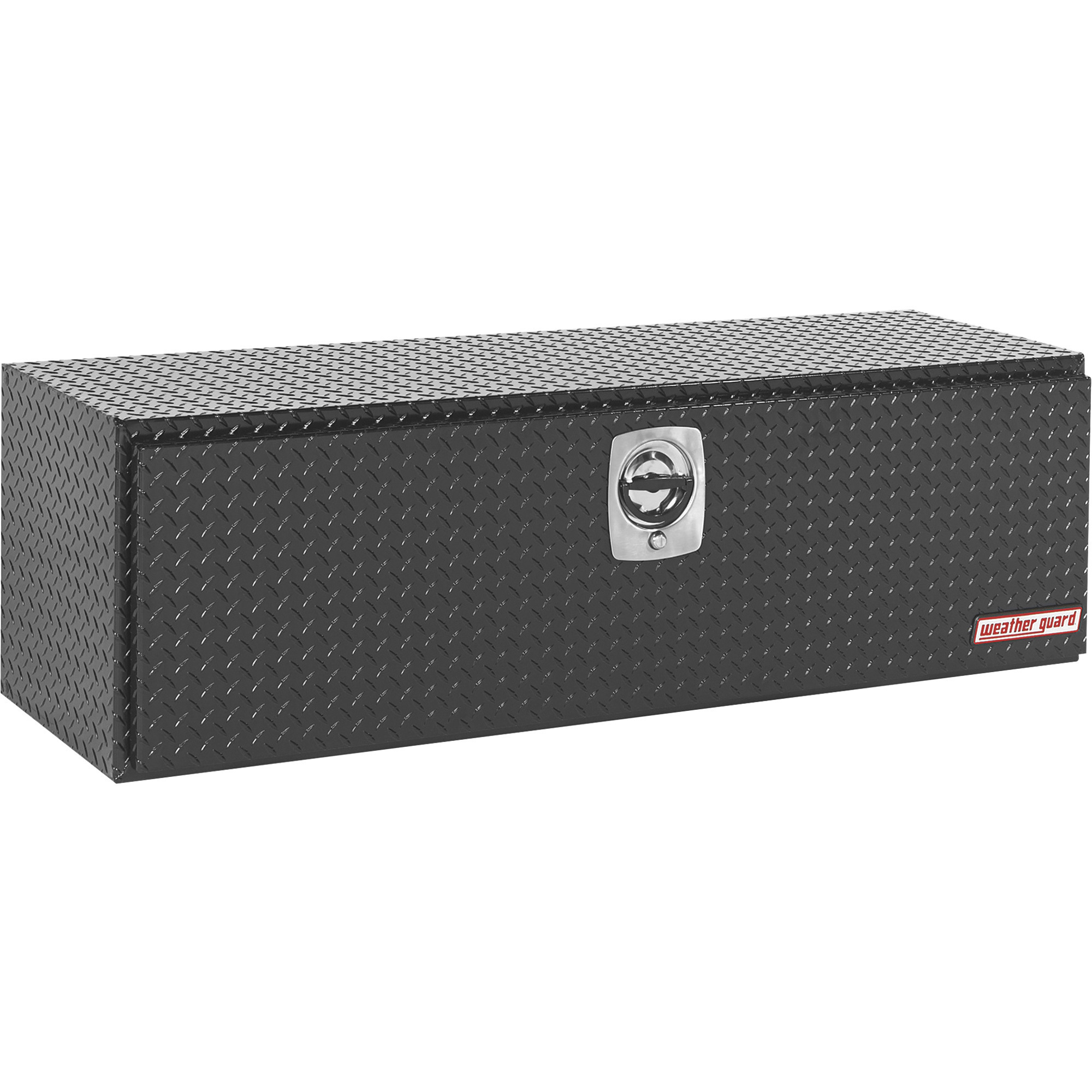 Weather Guard Underbody Truck Tool Box, Aluminum, Gloss Black, 60.13in.L x 18in.W x 18in.H, Model# 660-5-02